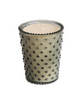 Hobnail Glass Candle - Fern