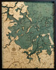 Boston Harbor Wood Chart 