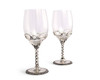 Equestrian Pair of Wine Glasses 