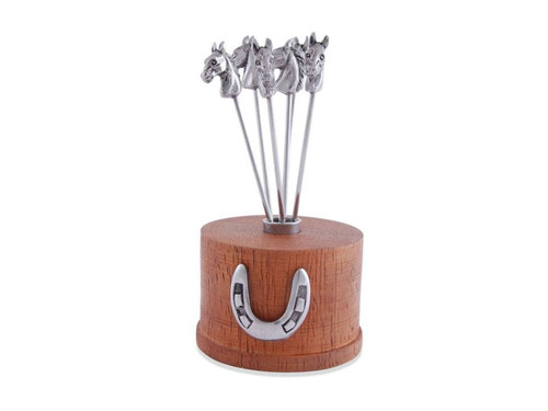 Equestrian Cheese Pick Set