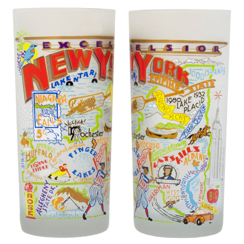 New York State Drinking Glass (Pair)