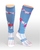 Coolhorsesocks Horse riding sock | flower socks | Blue
