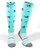 Busy Bee horse riding socks in turquoise blue with bee pattern and Coolmax® performance foot.