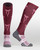 Maroon Bow-licious Horse Riding Socks with Pink Bows