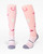 Cowgirl Boots & Cactus horse riding socks in dusty pink with pink cowboy boots, horseshoes and cactus design.