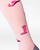 Cowgirl Boots & Cactus horse riding socks in dusty pink with pink cowboy boots, horseshoes and cactus design.