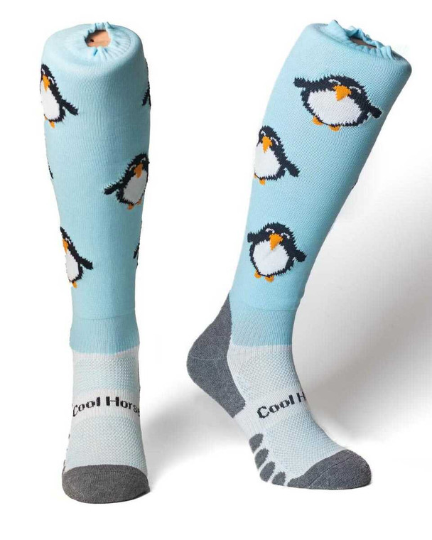 Children Chilly Penguin Horse Riding socks