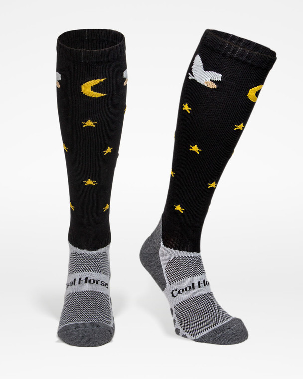 Horse riding with robins on | Horse riding socks Cool Horse Socks