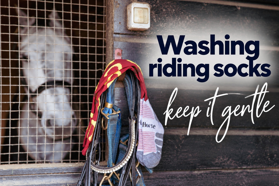 How to wash your horse riding socks
