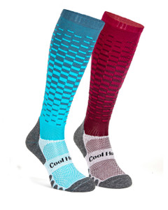 our latest sock collection featuring a stunning fade from rich burgundy to vibrant red and sleek steel grey to cool azure. Make a statement with our fun yet sophisticated colours. Shop now to step up your sock game!