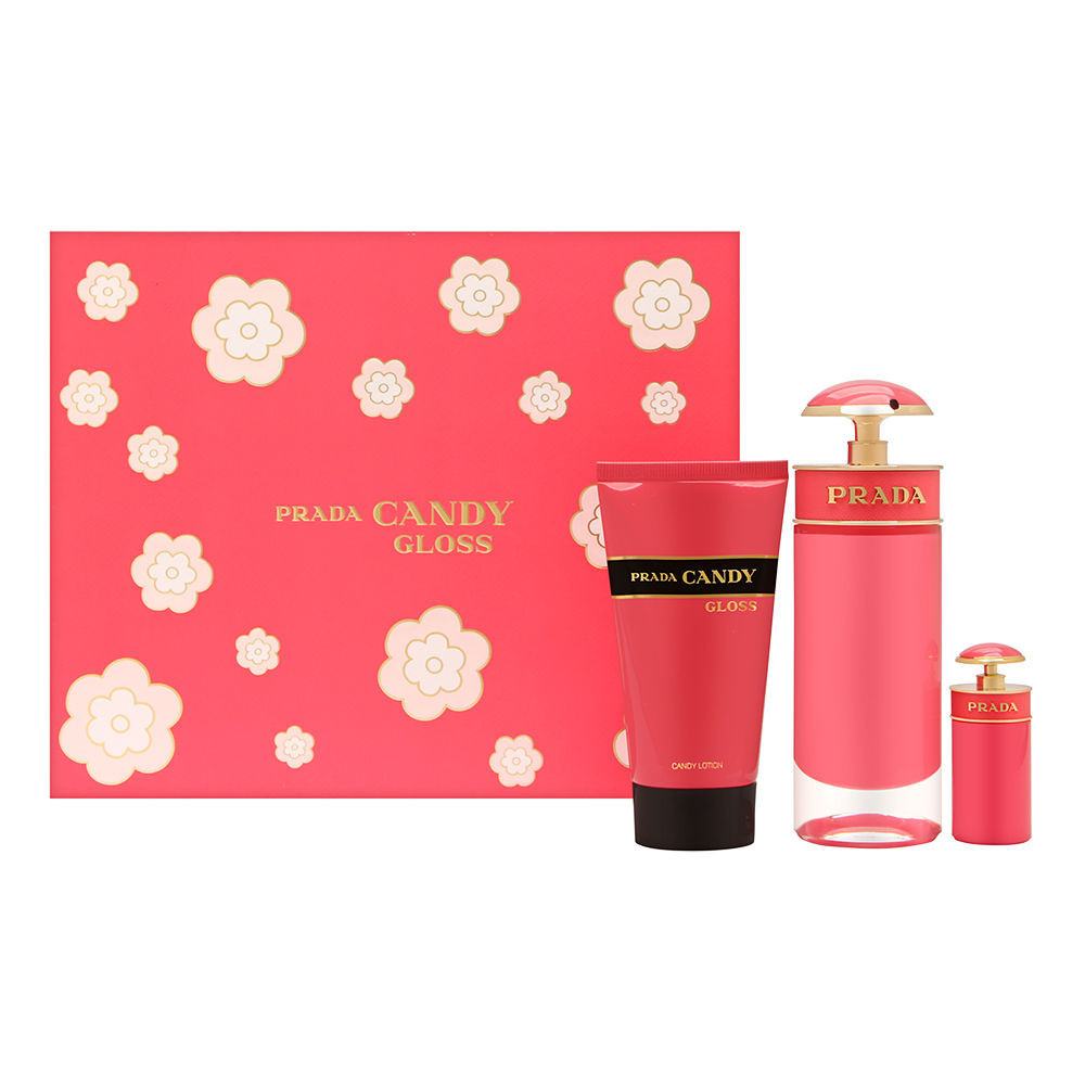 PRADA CANDY GLOSS PCS SET FOR WOMEN: EAU DE TOILETTE SPRAY