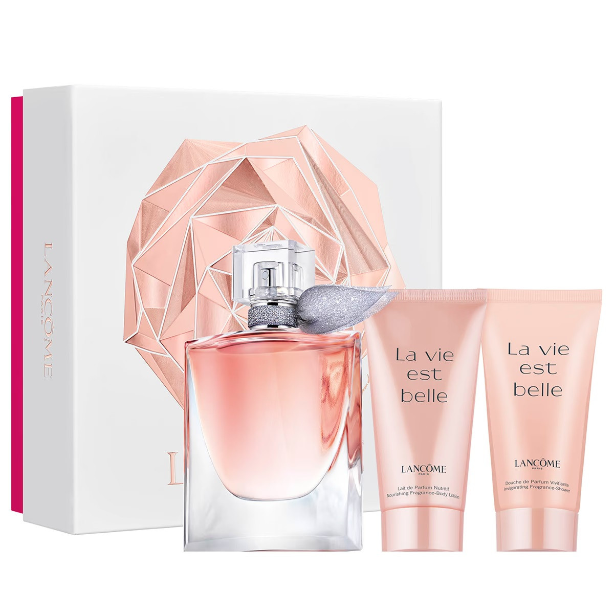 LANCOME LA VIE EST BELLE 3 PCS SET: 1.7 EAU DE PARFUM SPRAY + 1.6