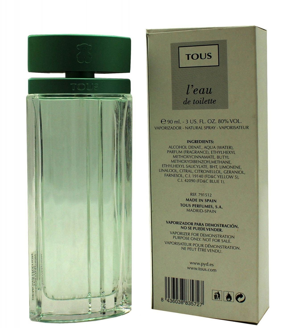 TOUS L'EAU DE TOILETTE TESTER 3 OZ SP FOR WOMEN - ScentsWorld