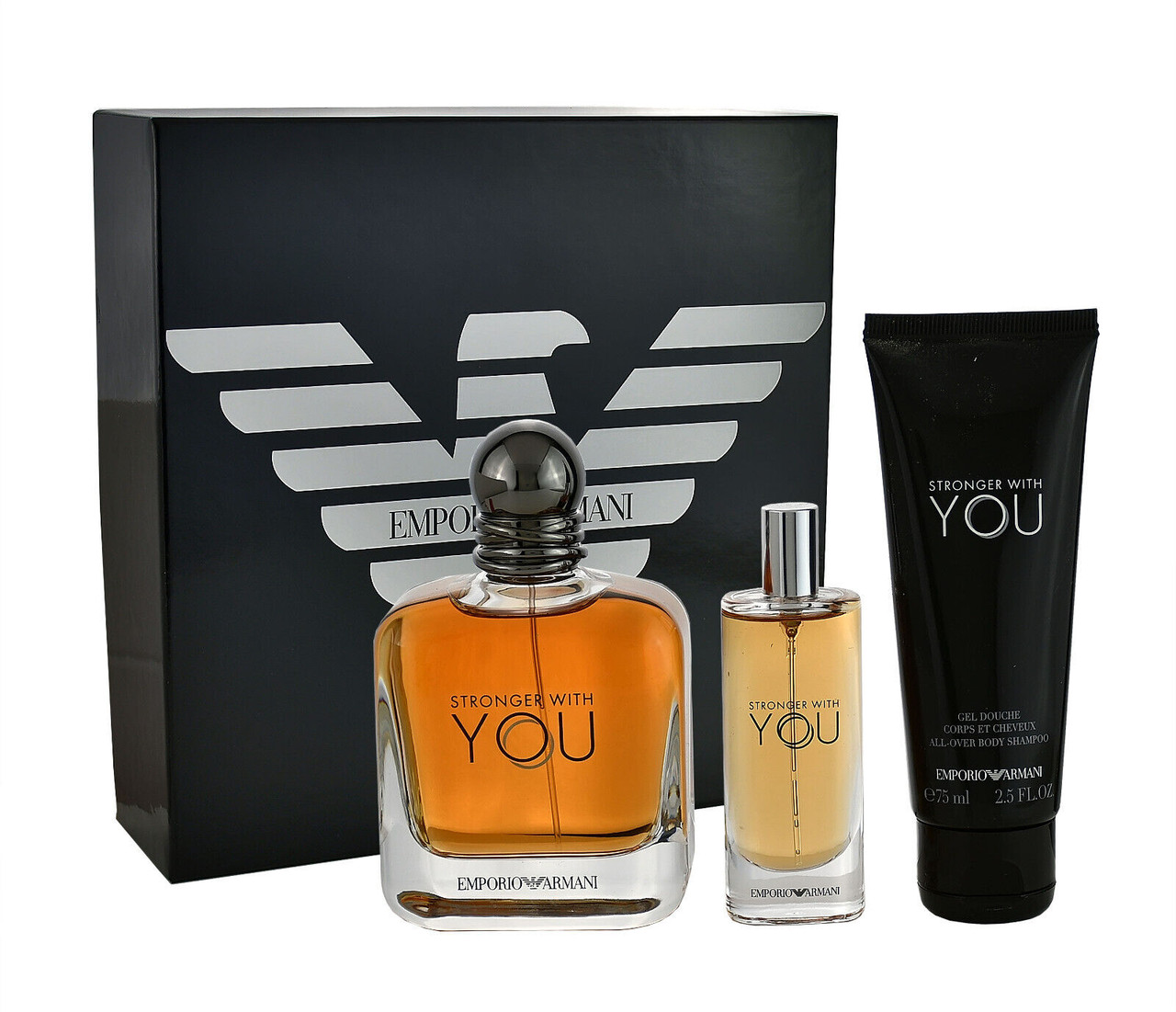 EMPORIO ARMANI STRONGER WITH YOU PCS SET FOR MEN: EAU DE