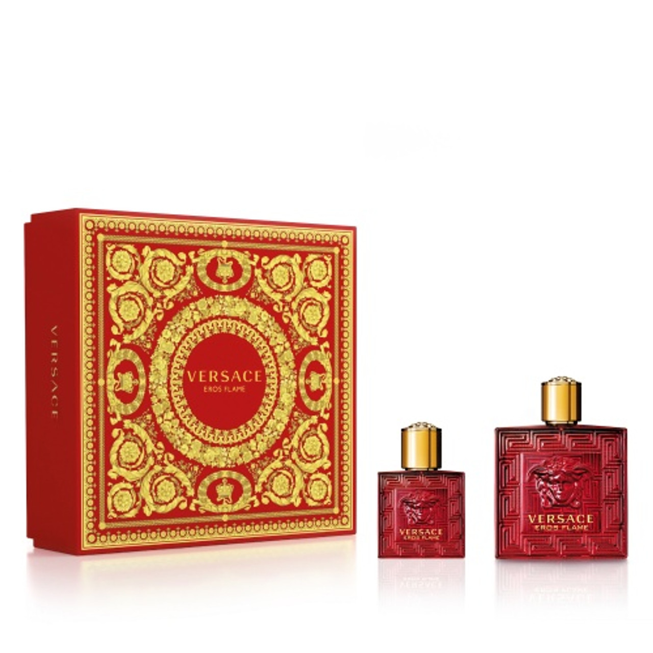 VERSACE EROS FLAME 2 PCS SET FOR MEN: 3.4 EAU DE PARFUM