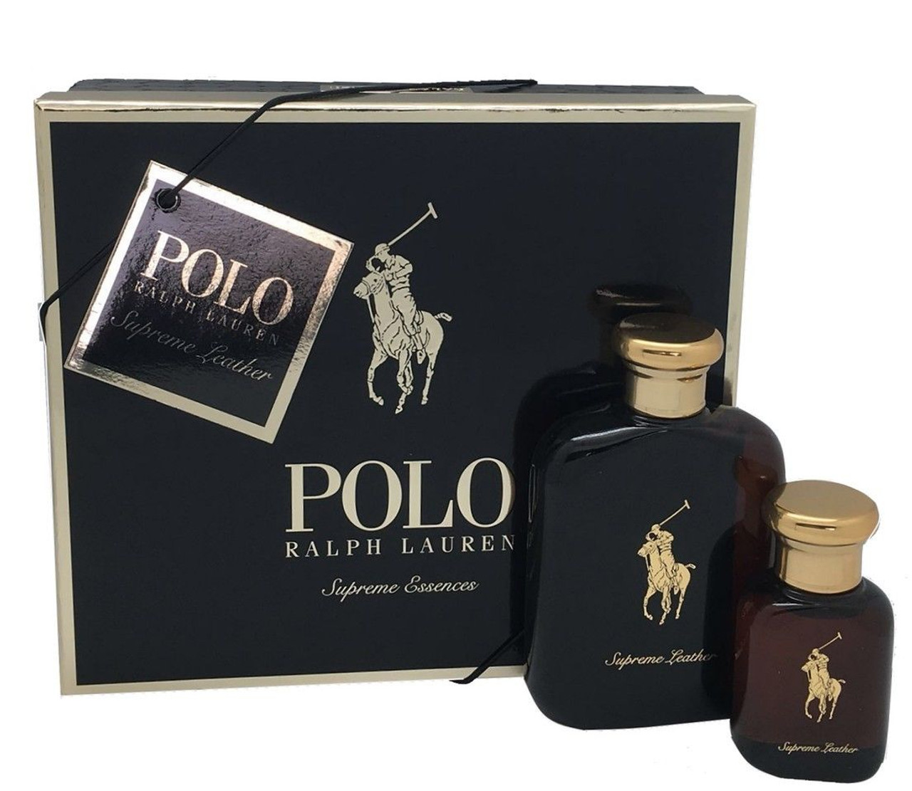 POLO SUPREME LEATHER 2 PCS SET 4.2 EDP SP 1.36 EDP SP ScentsWorld