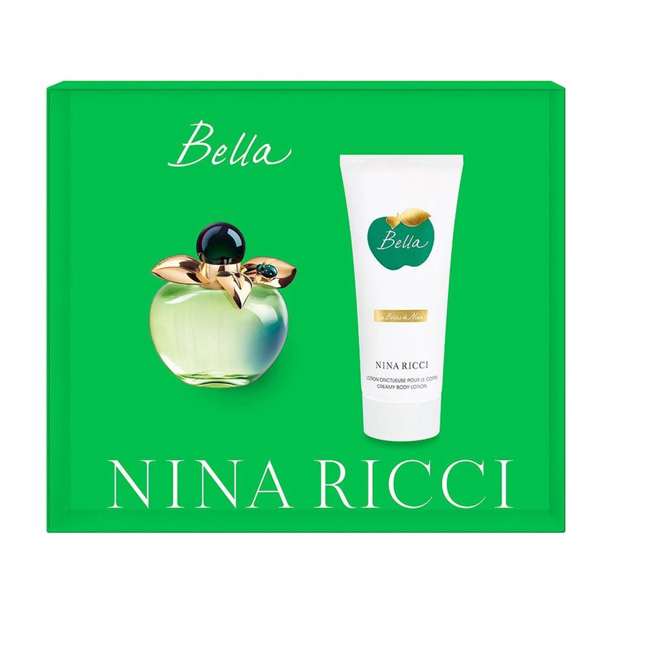 NINA RICCI BELLA 2 PCS SET 2.7 EAU DE TOILETTE SPRAY 3.4 BODY