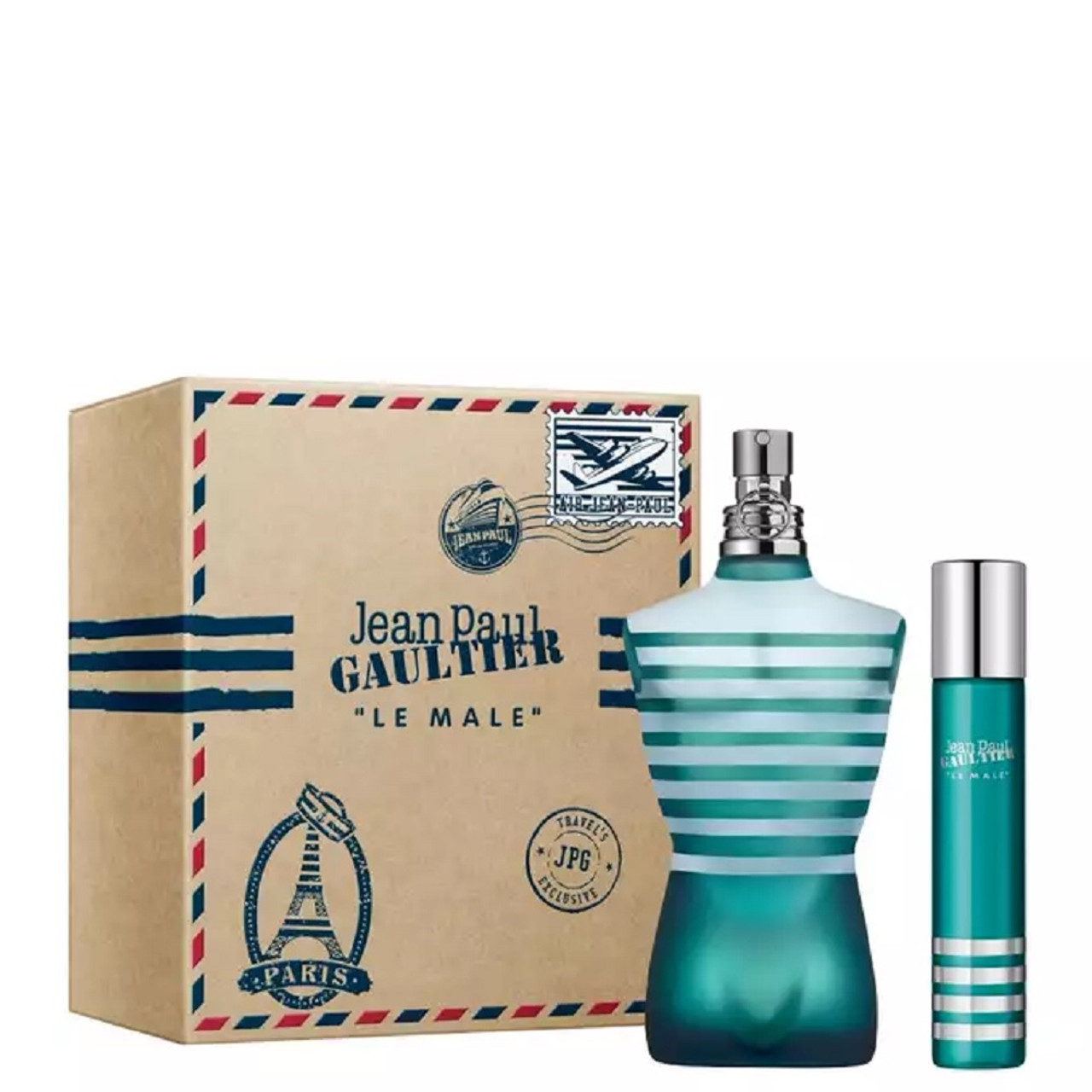 JEAN PAUL GAULTIER LE MALE 2 PCS SET 4.2 EAU DE TOILETTE 0.67