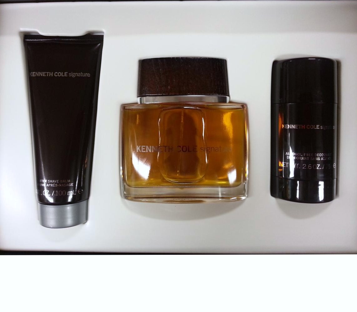 Keneth Signature KENNETH COLE SIGNATURE 3 PCS SET FOR MEN: 3.4 EDT SP + 2.6 DEOD STCK ...