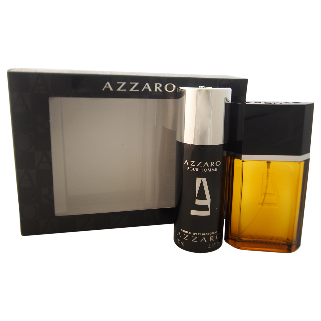 AZZARO 2 PCS SET FOR MEN: 3.4 EAU DE TOILETTE SPRAY + 5.1 DEODORANT ...