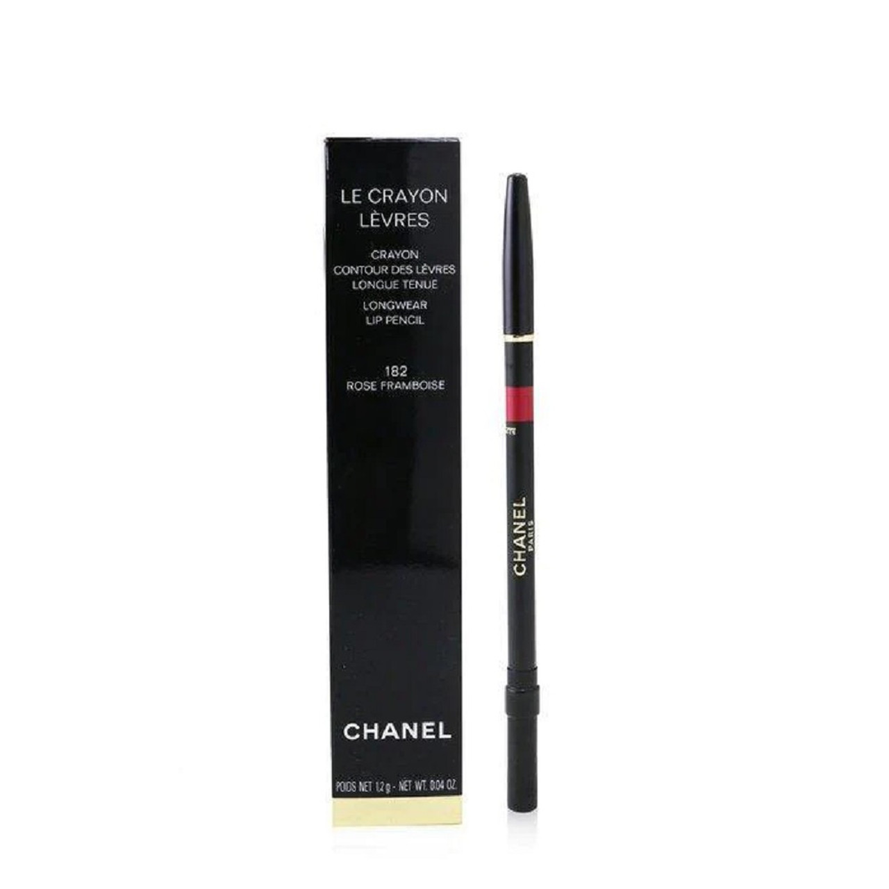 CHANEL LE CRAYON LEVRES 0.04 LONGWEAR LIP PENCIL #182 ROSE