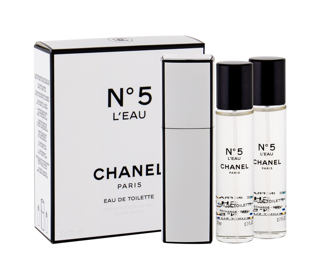 CHANEL NO. 5 L'EAU 3 X 0.68 EAU DE TOILETTE SET FOR WOMEN