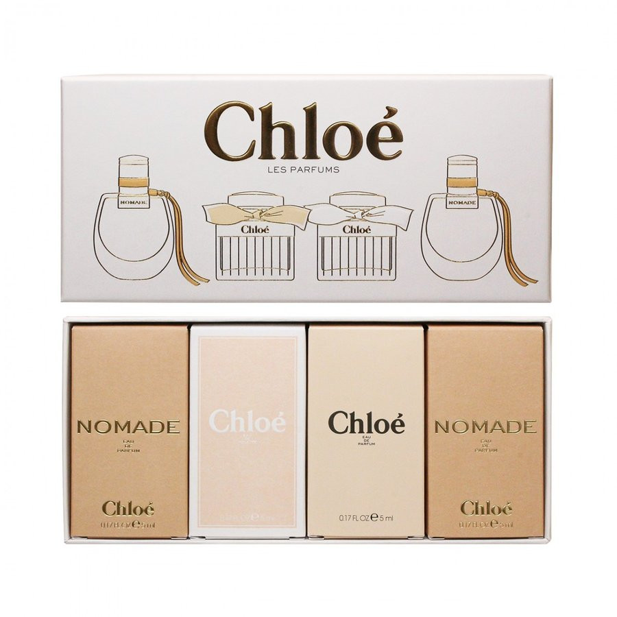 CHLOE 4 PCS MINI SET INDIVIDUALLY BOXED: 2*NOMADE 5 ML EAU DE
