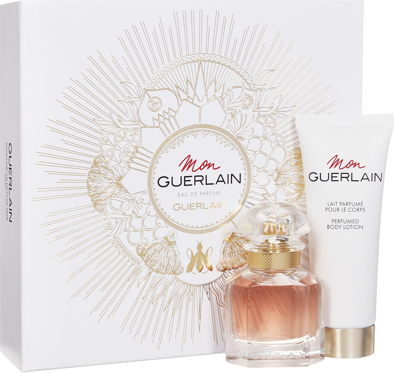 MON GUERLAIN 2 PCS SET FOR WOMEN 1 OZ EAU DE PARFUM 2.5 BODY