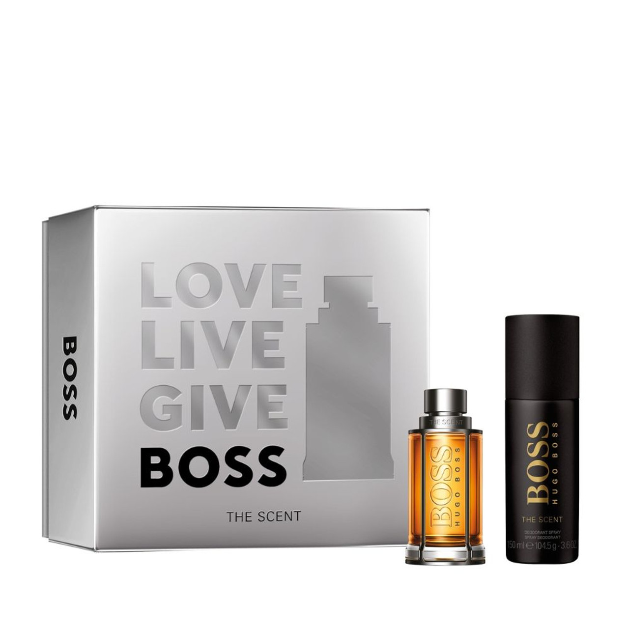 HUGO BOSS THE SCENT 2 PCS SET FOR MEN 1.6 EAU DE TOILETTE SPRAY