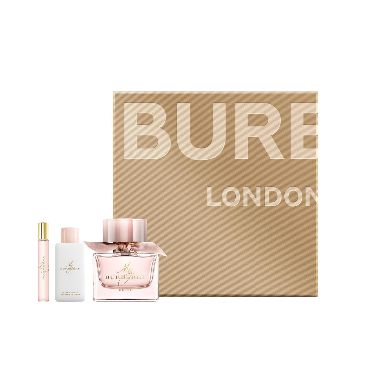 BURBERRY MY BURBERRY BLUSH 3 PCS SET 3 OZ EAU DE PARFUM SPRAY + 0.33