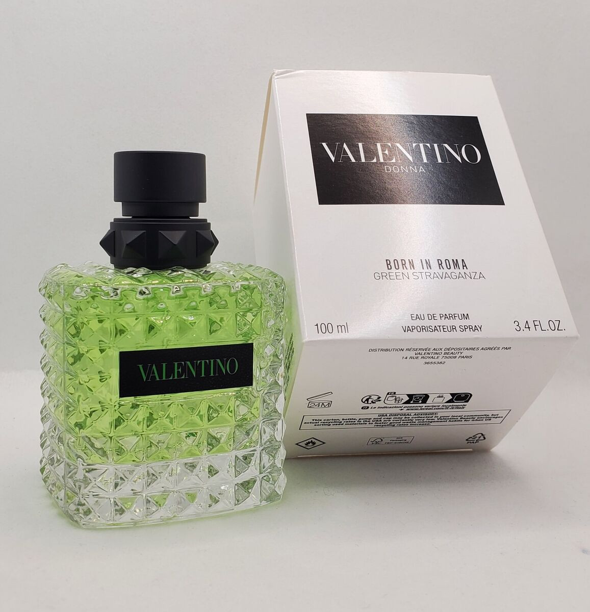 VALENTINO DONNA BORN IN ROMA GREEN STRAVAGANZA TESTER 3.4 EAU DE