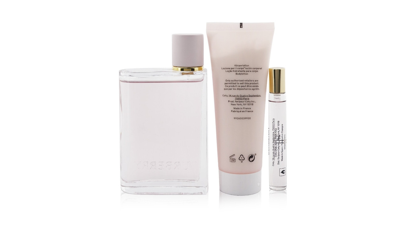 BURBERRY HER PCS SET: EAU DE PARFUM SPRAY EAU DE