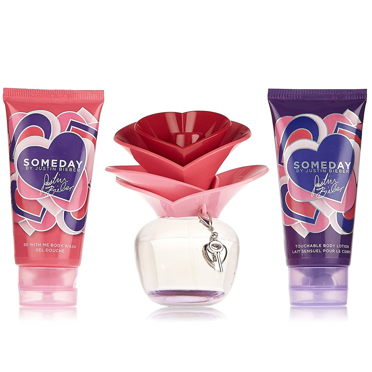 JUSTIN BIEBER SOMEDAY 3 PCS SET: 0.5 OZ EAU DE PARFUM SPRAY + 1.7
