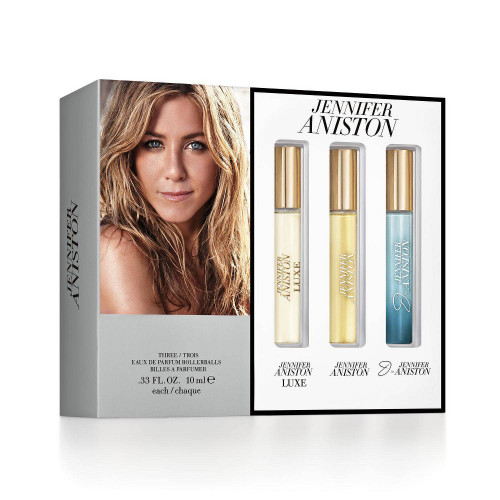 JENNIFER ANISTON 3 PCS MINI SET: LUXE 10 ML EAU DE PARFUM ROLLERBALL + JENNIFER ANISTON 10 ML EAU DE PARFUM ROLLERBALL + J 10 ML EAU DE PARFUM ROLLERBALL