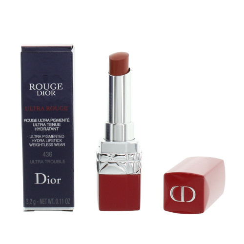ROUGE DIOR ULTRA ROUGE 0.11 LIPSTICK #436 ULTRA TROUBLE