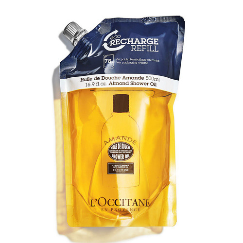 L'OCCITANE ALMOND 16.9 CLEANSING & SOFTENING SHOWER OIL REFILL