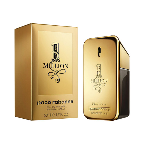 PACO RABANNE ONE MILLION 1.7 EAU DE TOILETTE SPRAY FOR MEN PACO RABANNE ONE MILLION 1.7 EAU DE TOILETTE SPRAY FOR MEN