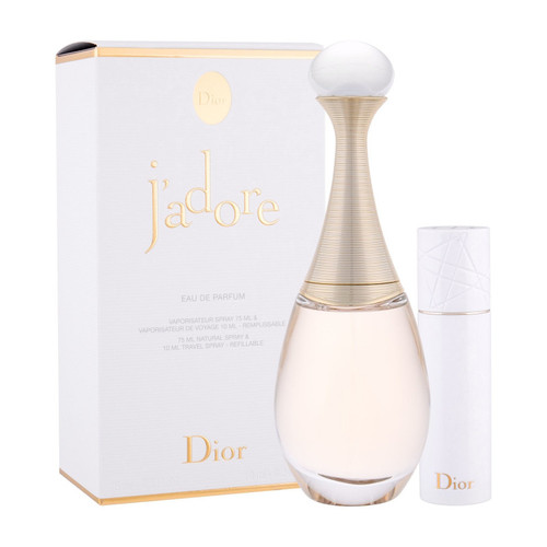 J'ADORE 2 PCS SET: 2.5 EDP SP + 10 ML REFILLIABLE TRAVEL SPRAY
