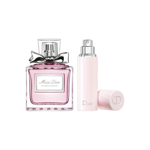 MISS DIOR BLOOMING BOUQUET 2 PCS SET: 3.4 EAU DE TOILETTE SPRAY + 10 ML EAU DE TOILETTE REFILLABLE TRAVEL SPRAY