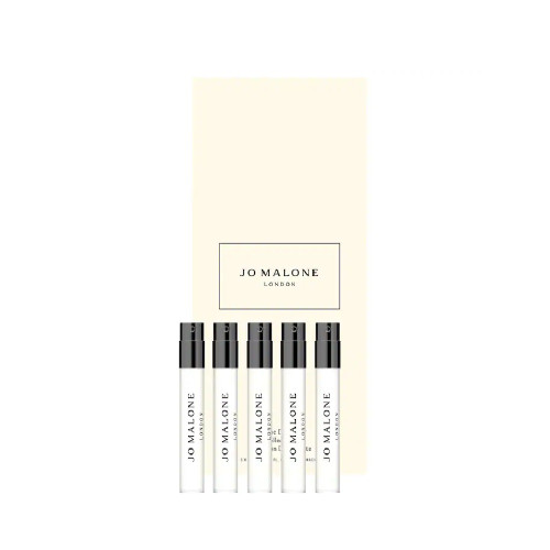 JO MALONE 5 X 0.05 COLOGNE DISCOVERY COLLECTION: ENGLISH PEAR & FREESIA + PEONY & BLUSH SUEDE + WOOD SAGE & SEA SALT + WILD BLUEBELL + NECTARINE BLOSSOM & HONEY