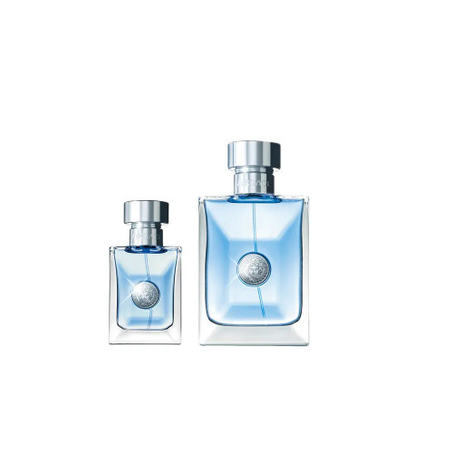 VERSACE POUR HOMME 2 PCS SET 3.4 EAU DE TOILETTE SPRAY 1 OZ EAU