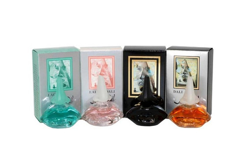 SALVADOR DALI 4 PCS MINI SET: LAGUNA 5 ML EDT + DALI 5 ML PARFUM DE TOILETTE + EAU DE DALI 5 ML EDT + SALVADOR DALI 5 ML PARFUM