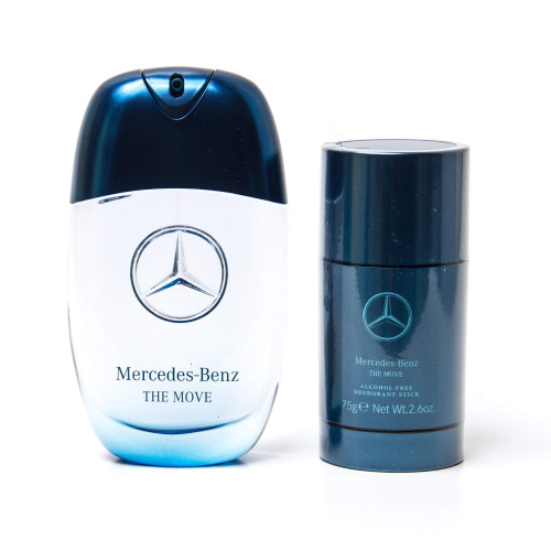 MERCEDES-BENZ THE MOVE 2 PCS SET FOR MEN: 3.4 EAU DE TOILETTE SPRAY + 2.5 DEODORANT STICK