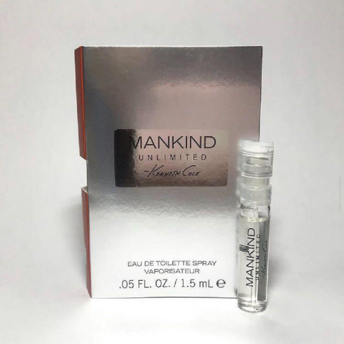 KENNETH COLE MANKIND UNLIMITED 50 PCS SET: 20 X 0.05 EAU DE TOILETTE VIALS FOR MEN