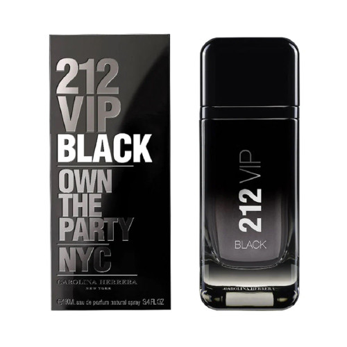 CAROLINA HERRERA 212 VIP BLACK 3.4 EAU DE PARFUM SPRAY FOR MEN CAROLINA HERRERA 212 VIP BLACK 3.4 EAU DE PARFUM SPRAY FOR MEN