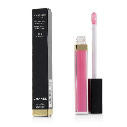 CHANEL ROUGE COCO GLOSS 0.19 MOISTURIZING GLOSSIMER #804 ROSE NAIF CHANEL ROUGE COCO GLOSS 0.19 MOISTURIZING GLOSSIMER #804 ROSE NAIF