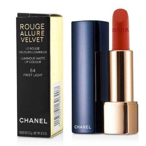 CHANEL ROUGE ALLURE VELVET 0.12 LUMINOUS MATTE LIP COLOUR #64 FIRST LIGHT