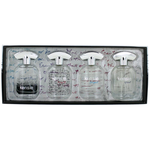KENSIE 4 X 0.68 PURSE SPRAY SET FOR WOMEN: SIGNATURE + LOVING LIFE + FREE SPIRIT + LIFE BEAT KENSIE 4 X 0.68 PURSE SPRAY SET FOR WOMEN: SIGNATURE + LOVING LIFE + FREE SPIRIT + LIFE BEAT