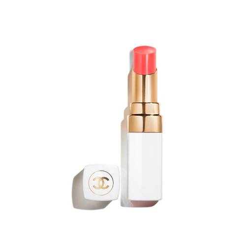 CHANEL ROUGE COCO BAUME 0.1 HYDRATING CONDITIONING LIP BALM #916 FLIRTY CORAL