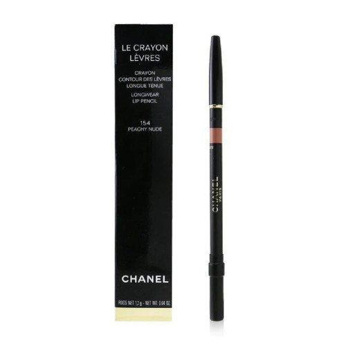 CHANEL LE CRAYON LEVRES 0.04 LONGWEAR LIP PENCIL #154 PEACHY NUDE